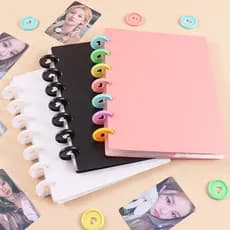 80~160 Bolsos Álbum de Cartões Furo Cogumelo Para Cartões Kpop Fotos Páginas Removíveis Organizador de Cards Coleção