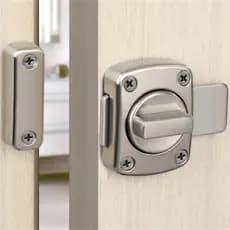Fechadura Antirroubo de Liga de Zinco para Portas de Aço Inox - Trava de Segurança com Instalação Simples