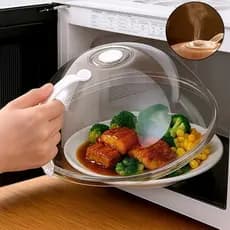 Tampa De Microondas Com Válvula Alça de Plástico Para Alimentos-TRC1