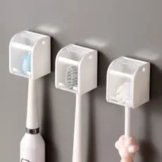 Gancho De Armazenamento Para Banheiros Com Economia De Espaço-Prateleira À Prova D'água Escova De Dentes Sem Furos-YSJ1