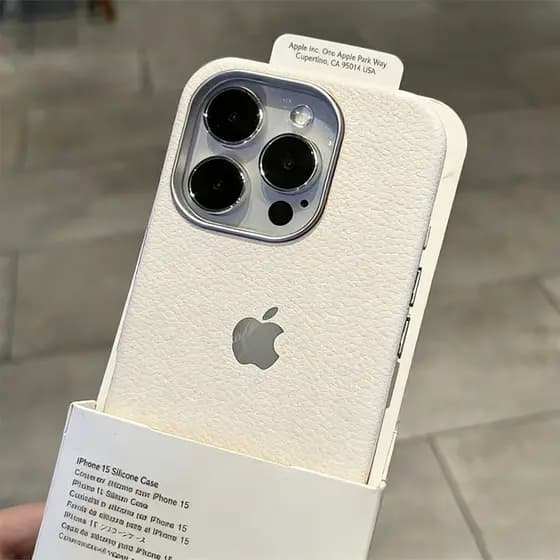 Capa De Couro Capinha Silicone Shockproof Para IPhone XR 13 11 Normal 12 16 15 14 17 Ar Plus Pro Max Caso De Telefone