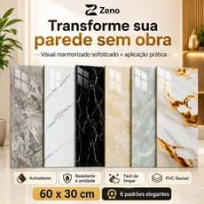 Kit 50 Placas Autocolante Revestimento De Parede Ripado Premium