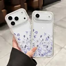 Capa Capinha Para iPhone 16 15 14 Plus 13 12 11 17 Air Pro Max Transparente 2 Em 1