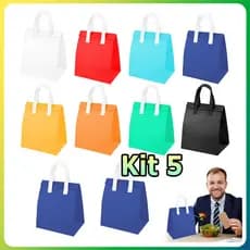 Kit 10 Bolsa térmica bolsa refrigerante bolsa de piquenique bolsa para comida para viagem para alimentos quentes e frios