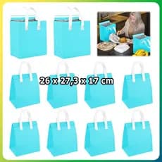 10 Azul claro Bolsa térmica bolsa refrigerante bolsa piquenique bolsa para comida viagem para alimentos quentes e frios