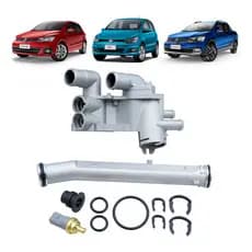 Cavalete Válvula Termostática Completa Aluminio Gol G5 G6 Fox