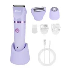 Ufree Aparador de Biquíni Elétrico para Mulheres, Aparador de Pelos Pubianos Recarregável, Aparador Elétrico para Pernas