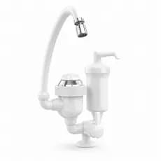 Torneira Elétrica Com Filtro Água 2 Em 1 Balcão 220V 4400W Branca