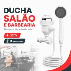 Ducha Elétrica Sintex 220V 5500W para Salão e Barbearia Uso Profissional com 3 Níveis de Temperatura