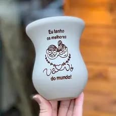 Cuia de Chimarrão Personalizado a Laser com Frase Logo Nome