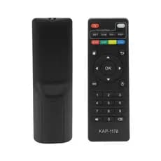 Conjunto de controle remoto de TV com caixa de botões inteligentes