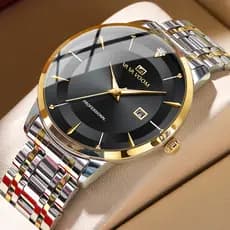 Relógio De Quartzo Automático Masculino Moderno-Luxo Leve De Alta Qualidade Com Design Oco Romano Luminoso