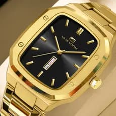 VAVAVOOM Men's Watch Fashion Luminous Waterproof Date Wristwatch Quartz Stainless Steel For date gift