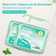 Fio dental automático para uso doméstico, limpeza da boca e dentes, limpeza diária para adultos e crianças