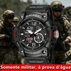 Relógio Esportivo Digital Resistente À Água LED Cronógrafo Data Pulseira De Silicone Para Homens Ao Ar Livre +Dar prese