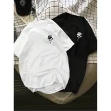 Kit 2 Camiseta Masculina Rosa Camisa 100% Algodão Blusa Premium Gola Redonda Reforço Ombro A Ombro Lançamento Básico Pre