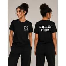 Camiseta Unissex Educação Física Algodão Estampado Feminino e Masculino