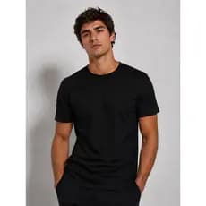 Camisa Masculina Básica Lisa Algodão