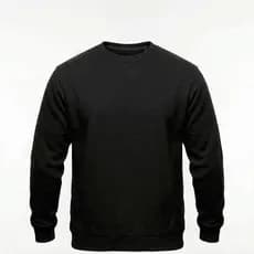 Blusa  De Frio Moletom Flanelado Gola Redonda Básico