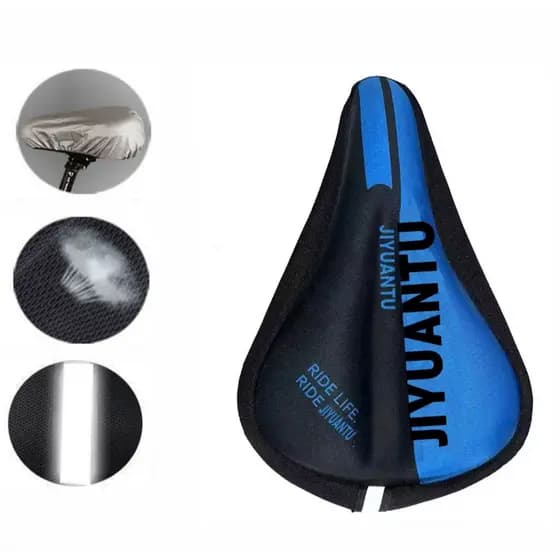 Capa para Banco Selim Bike em Gel Silicone Ajustável Banco Almofada Forro Para Ciclismo Bicicleta Super Confortável