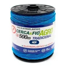 Fio Eletroplástico 500m Cerca Elétrica Rural UV 6 Aço Igecast