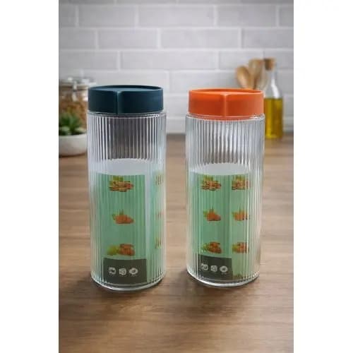 Kit 4 Potes Vidro Hermetico Tampa Vedacao Organizador Cozinha guarda os Alimentos sempre limpos