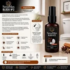 Neutralizador De Odores Sanitário Aromas Especiarias 60ml Eliminador Cheiros Indesejados Banheiro