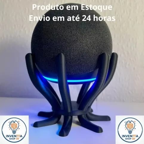 Suporte base para Alexa Echo Dot Geração 4 e 5 - Base Minimalista Moderna Criativa de Mesa para Casa e Escritório Amazon