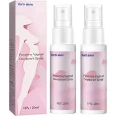2 unidades de Spray Desodorante Íntimo Feminino, Spray para Partes Íntimas Femininas, Spray de Proteção contra Odor para