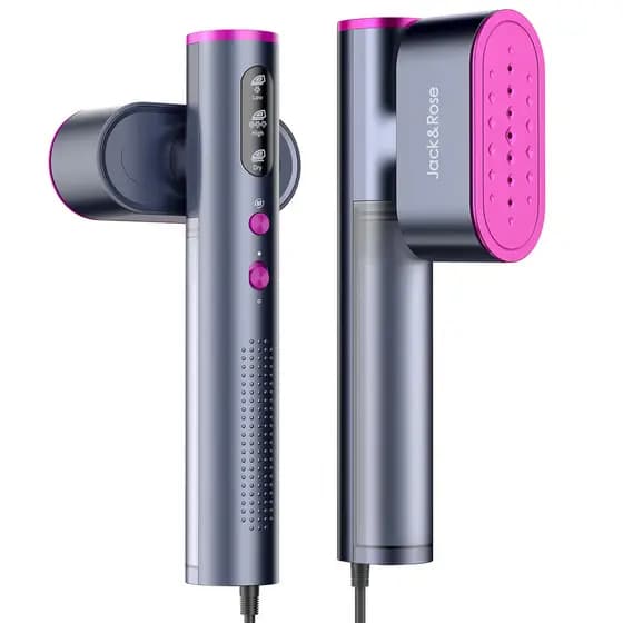 Vaporizador de Roupas Jack ＆ Rose, Vaporizador Portátil e Ferro de Passar 2 em 1, Aquecimento Rápido em 15s, Painel Gran