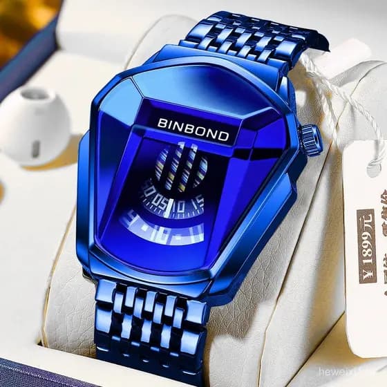 Relógio De Moda De Luxo Tendência Esportiva Casual Faixa De Aço Tecnologia Preta Quartzo Milano À Prova D'água Montres H