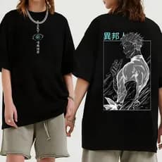 Camiseta Oversized Gojo Jujutsu Kaisen – Anime Unissex Estampa Exclusiva