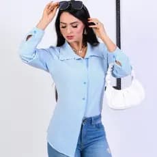 camisa Social Feminina Listrada Manga Longa elegante confortável