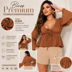 blusa manga flare inverno é verão