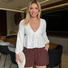 blusa de frio feminina manga longa cropped bata estilosa verão inverno