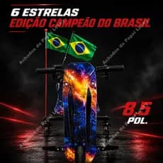 Triciclo Elétrico Drift 250w Mini Moto Com Kit De Proteção Infantil E Adulto Pneu 8.5 Bluetooth Leds 3 Vel