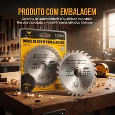 Disco Lâmina de Serra Circular para Alumínio 125mm 30 Dentes Furo 22,2mm BRASWEI FM31212