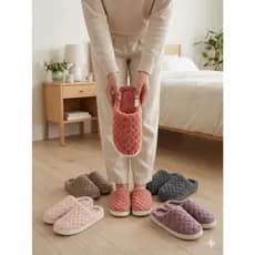 Pantufa Solado Nuvem Confort Premium Macia Fofinha Quentinha Pelúcia EVA Antiderrapante