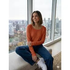 Blusa Aurora Premium Feminino Luxo Macia Sofisticada Moderna Elegante Confortável Inverno