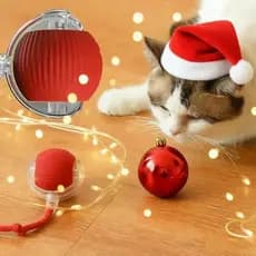 Brinquedos Inteligentes Para Gatos Bola De Rolamento Automática Cauda Falsa Recarregável Elétrico