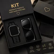 Kit Presente Relógio Digital LED + Óculos de Sol UV400 Unissex Masculino Feminino