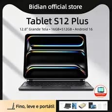 [Teclado e mouse] tablet 2026 NEW S12 Plus Pad 12.8polegadas16 GB+512 GB comprimido Android16 5G