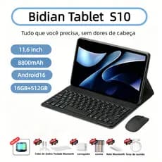 2026 Novo S10 Tab 11,6polegadas comprimido 16GB+512GB Online Learning Tablet Student5g