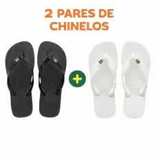 Kit 2 Pares Chinelo Da Bandeirinha do Brasil Sandalia De Dedo Uniseex