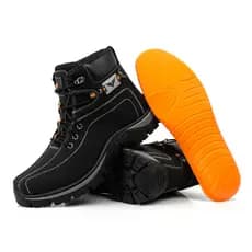 Bota Botina Cat Adventure Masculino Coturno Para Trabalho Cano Médio Motoqueiro + Palmilha Gel
