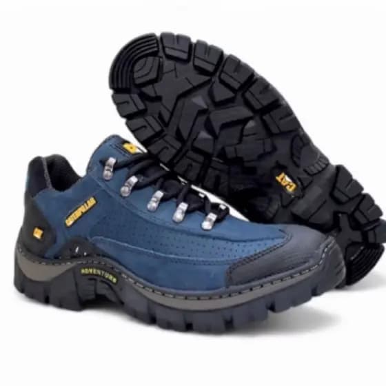 Bota Tênis Caterpillar em Couro Legitimo Original Adventure Conforto Palmilha em Gel