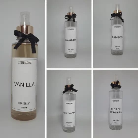 Home Spray Classic 250ml Aroma Premium Sofisticados  Com várias Fragrâncias