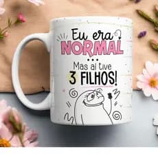 Caneca de Porcelana Flork com frases divertidas Mãe  Vários Modelos