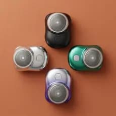 Mini Barbeador Elétrico De Bolso Liga Alumínio Aparador De Barba Designer Moderno Shaver Portátil Cabo USB-C Luatek