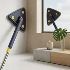 Mop Triangular Giratório Esfregão Mop Microfibra Alta Qualidade Rodo De Limpeza Rápida Para Cantos Da Casa